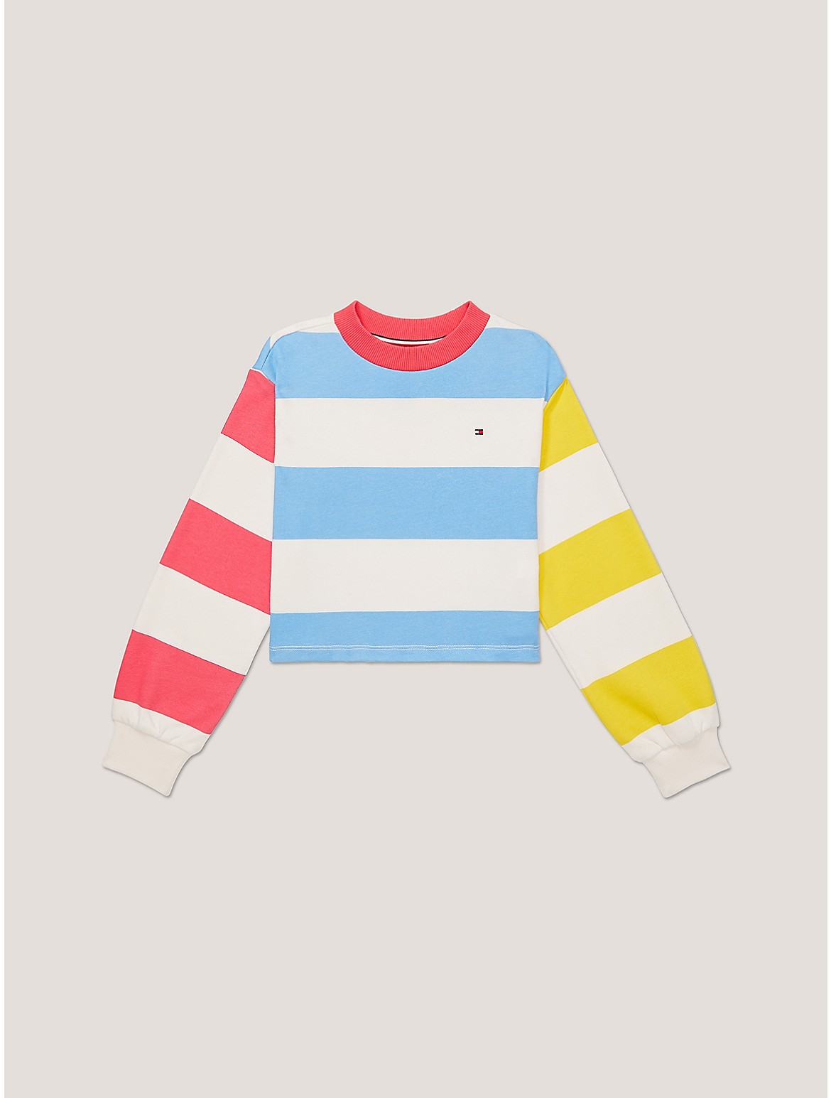 Tommy Hilfiger Girls' Kids' Bold Stripe Crewneck Sweatshirt