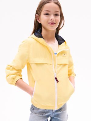 Kids' Chicago Hooded Windbreaker, Citronella