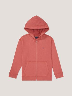 Kids red zipper hoodie on sale