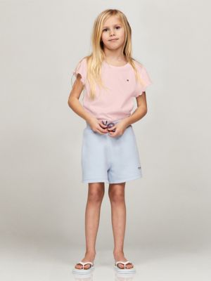 Kids' Ruffle-Sleeve T-Shirt, Pink Dream