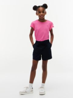Kids' Lettuce-Trim Sleeve T-Shirt — Radiant Pink 2