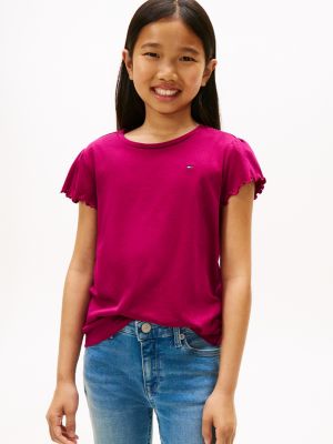 Kids' Lettuce-Trim Sleeve T-Shirt, Italian Wine