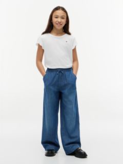 Kids' Lettuce-Trim Sleeve T-Shirt — Optic White 2
