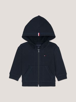 Tommy hilfiger cheap logo zip hoodie