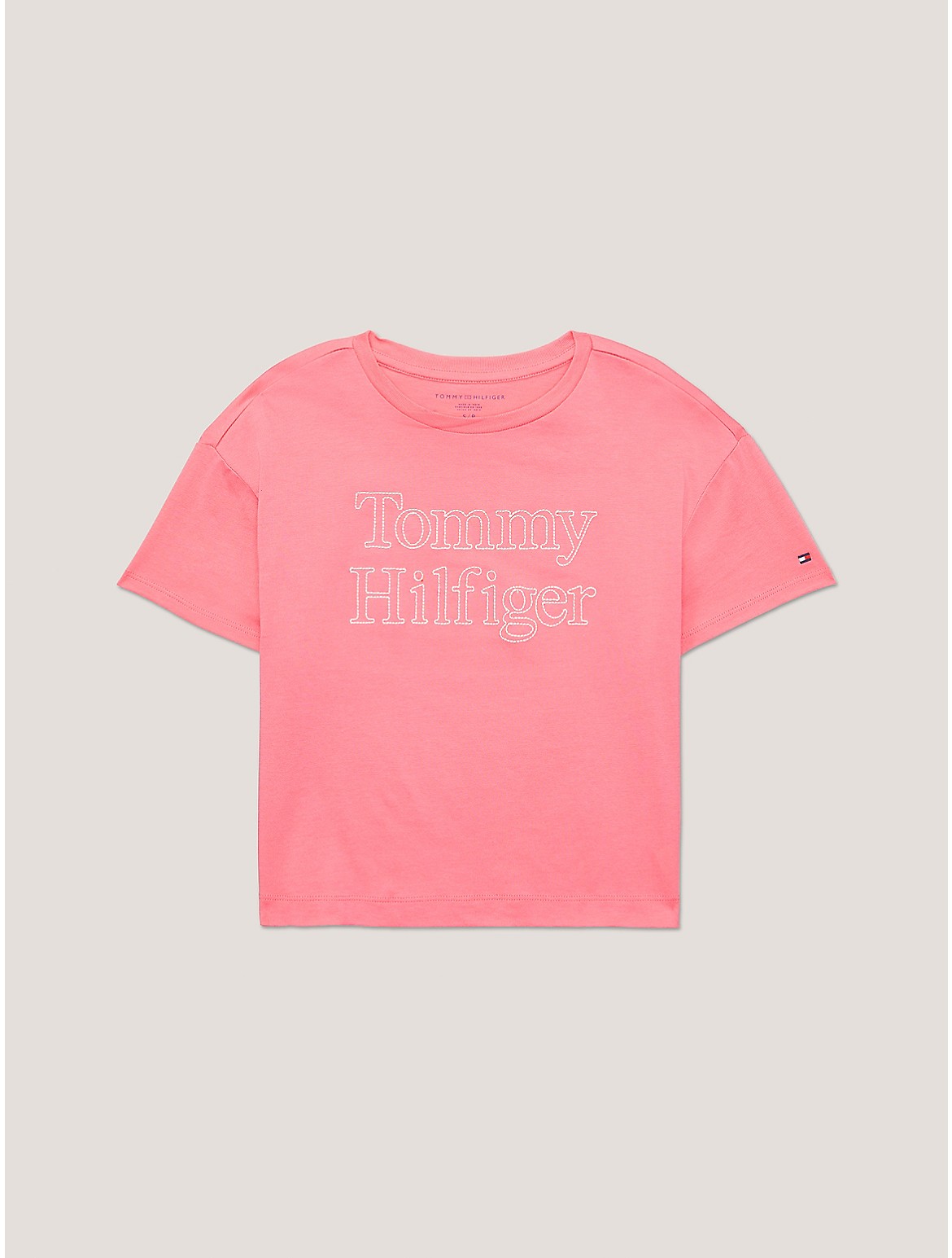 Tommy Hilfiger Girls' Kids' Stitched Logo T-Shirt