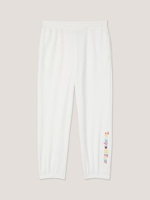 Kids' Embroidered Logo Sweatpant, Fresh White