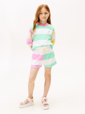 Kids' Bold Stripe Short, Ecru Multi