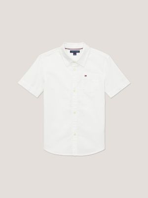 Tommy Hilfiger Boys 8-20 Short Sleeve Court Logo T-Shirt - 12/14 / White