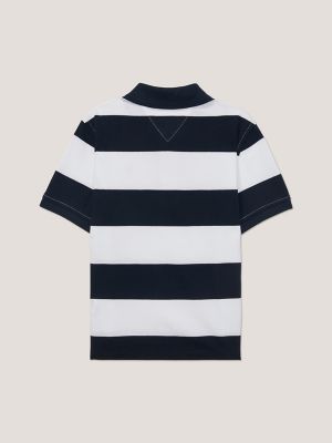 Kids' Rugby Stripe Polo, Navy