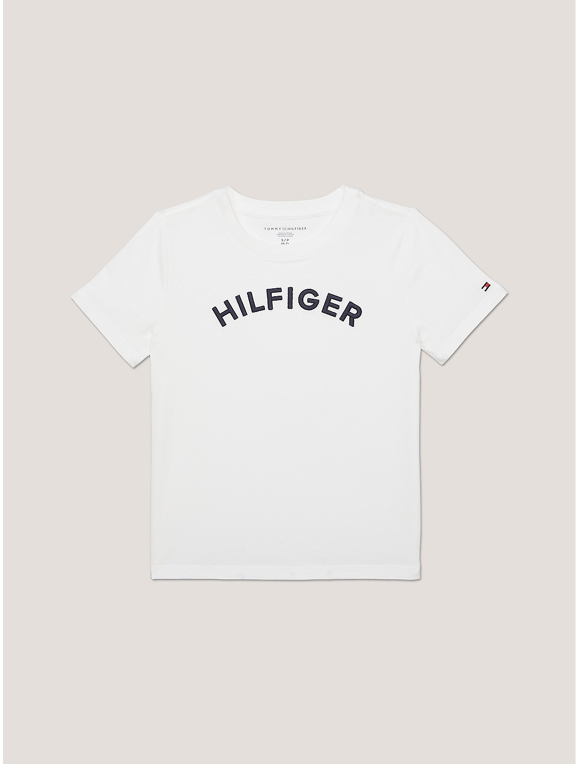 Tommy Hilfiger Boys' Kids' Embroidered Arched Logo T-Shirt