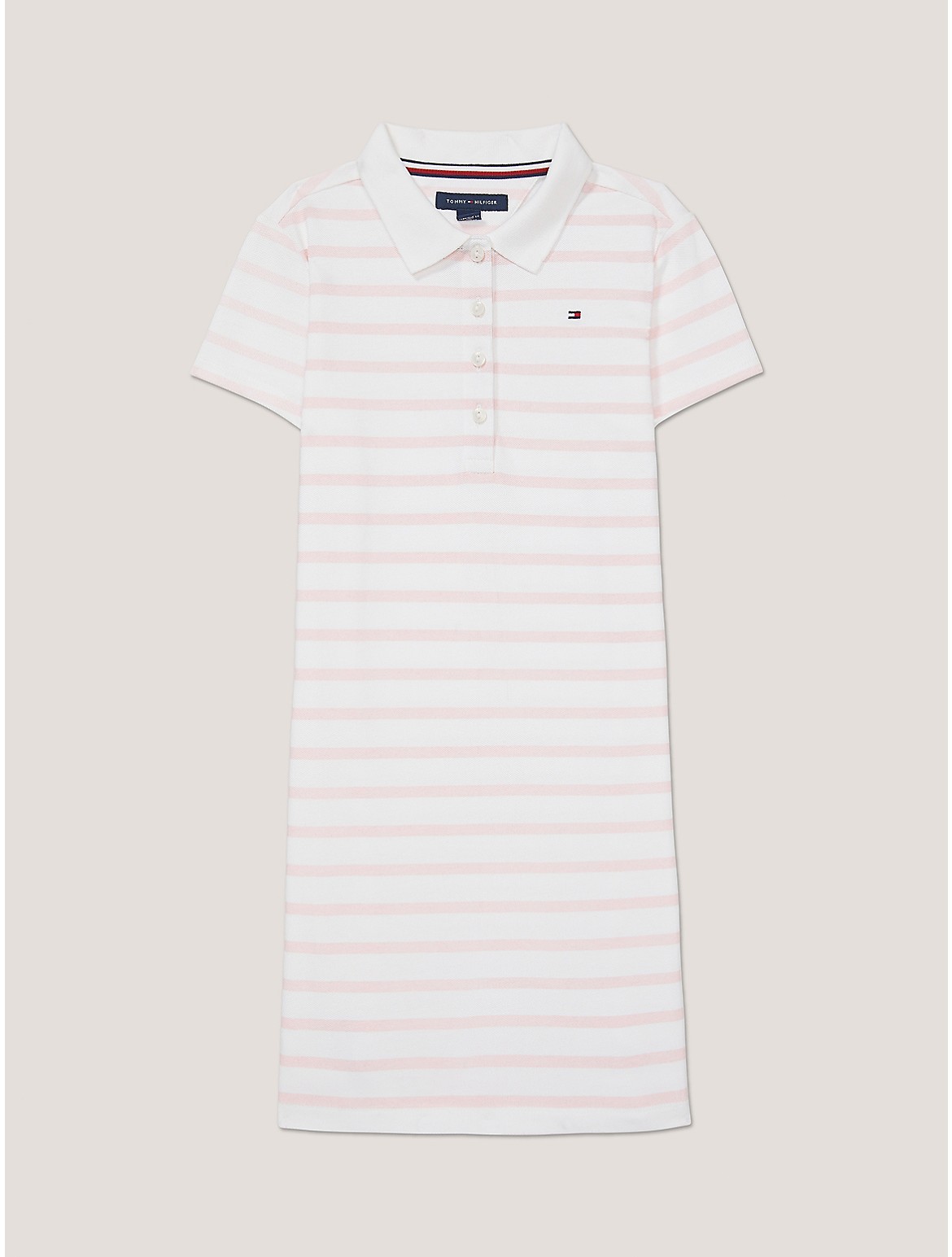Tommy Hilfiger Girls' Kids' Stripe Stretch Pique Polo Dress