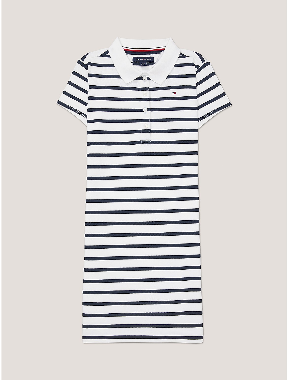 Tommy Hilfiger Girls' Kids' Stripe Stretch Pique Polo Dress