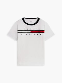 Kids' Flag Stripe Logo T-Shirt — Optic White 5