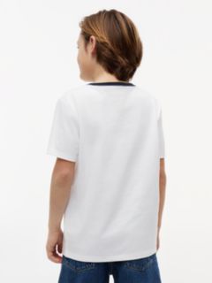 Kids' Flag Stripe Logo T-Shirt — Optic White 4