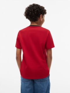Kids' Flag Stripe Logo T-Shirt — Primary Red 4