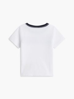 Babies' Flag Stripe Logo Ringer T-Shirt — Optic White 2
