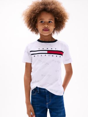 Tommy hilfiger stripe store signature tee