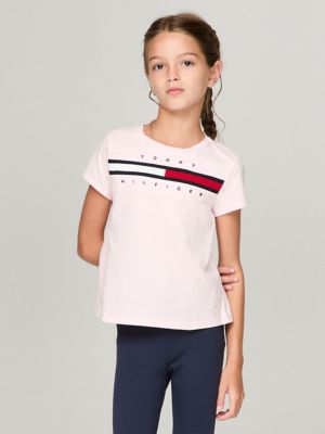 Kids' Flag Stripe T-Shirt, Ballerina