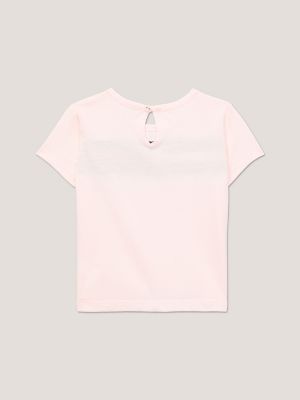 Babies' Flag Stripe T-Shirt, Pink Dream