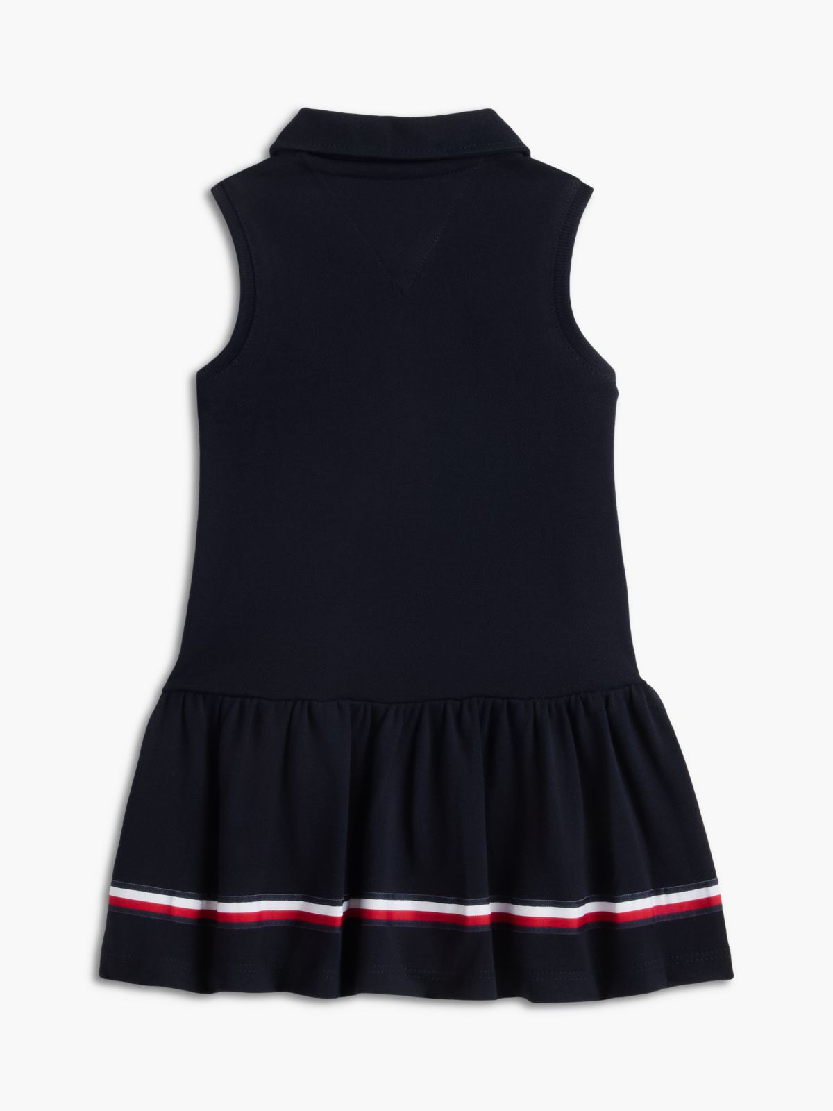 Babies' Sleeveless Stretch Polo Dress — Navy
