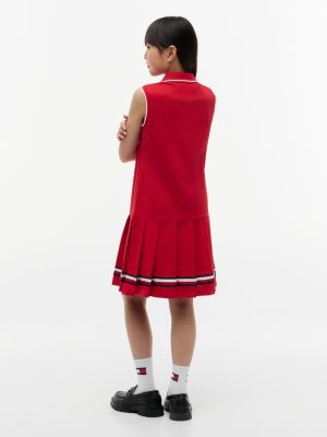 Kids' Sleeveless Pleated Polo Dress | Tommy Hilfiger