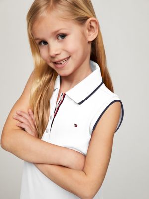 Kids' Sleeveless Pleated Polo Dress | Tommy Hilfiger