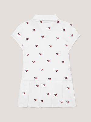 Babies Heart Logo Pleated Polo Dress Tommy Hilfiger Canada