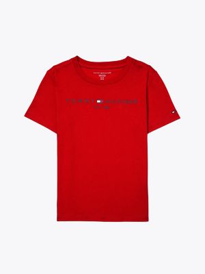 Kids' Tommy Logo T-Shirt, Primary Red