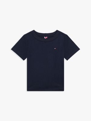 Babies' Flag Logo T-Shirt, Navy