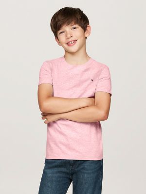 Kids' Everyday Crewneck T-Shirt, Pink Heather