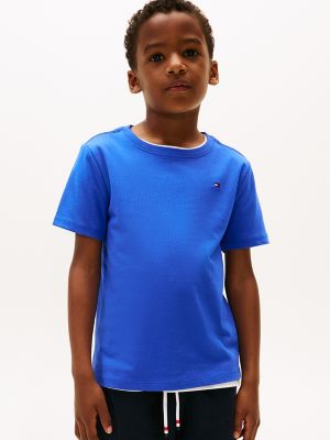 Kids' Everyday Crewneck T-Shirt, Dazzling Blue