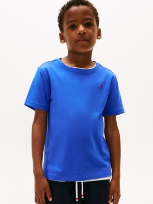 Kids' Everyday Crewneck T-Shirt, Dazzling Blue