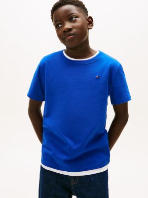 Kids' Crewneck T-Shirt, Wedge Blue