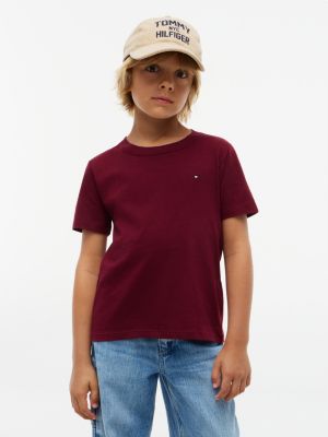 Kids' Everyday Crewneck T-Shirt, Burgundy