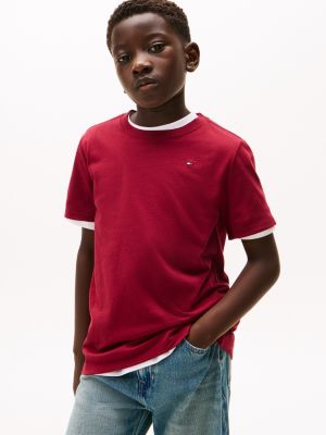 Kids' Everyday Crewneck T-Shirt, Rouge