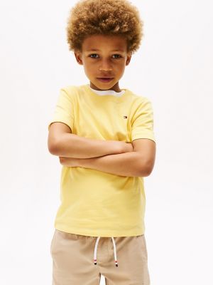 Kids' Solid Crewneck T-Shirt, Citronella