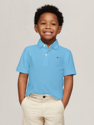 Tommy Hilfiger Boys White Logo Polo Shirt | Junior Couture USA