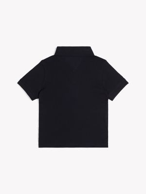 Babies' Flag Logo Stretch Polo, Navy