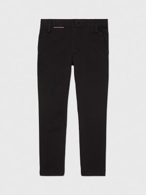 Kids' Solid Stretch Chino, Black