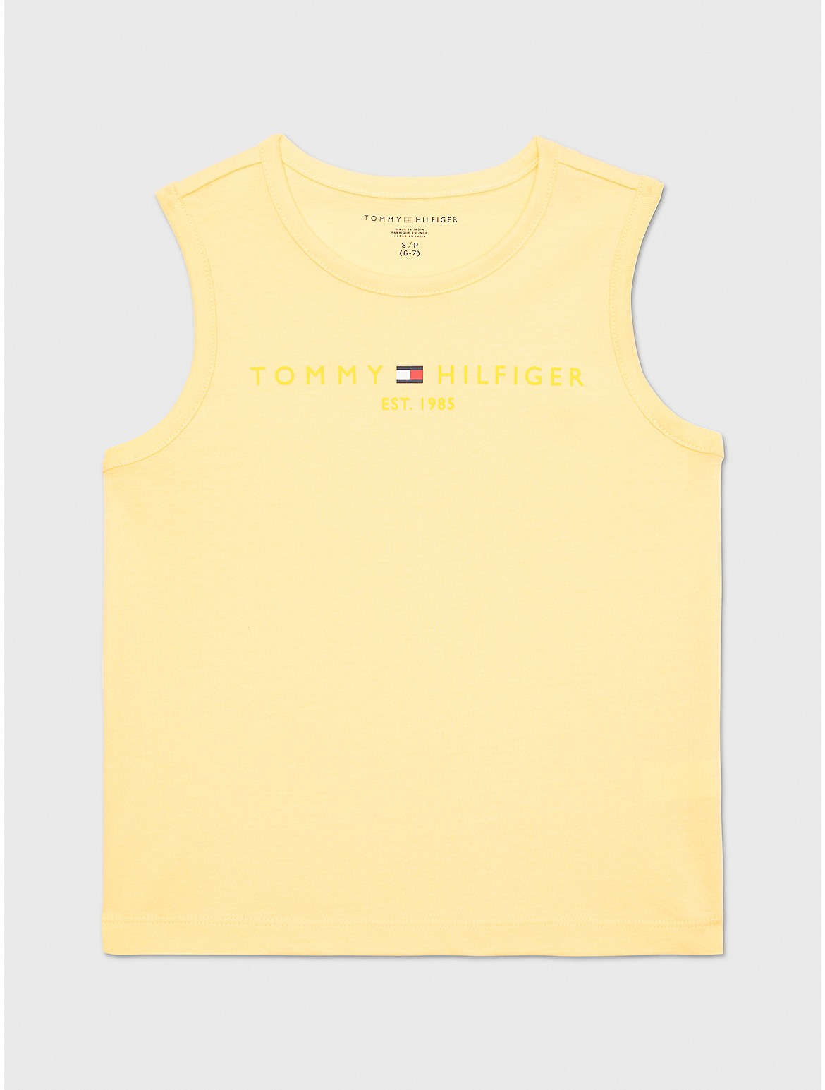 Tommy Hilfiger Girls' Kids' Hilfiger Logo Tank Top - Yellow - M