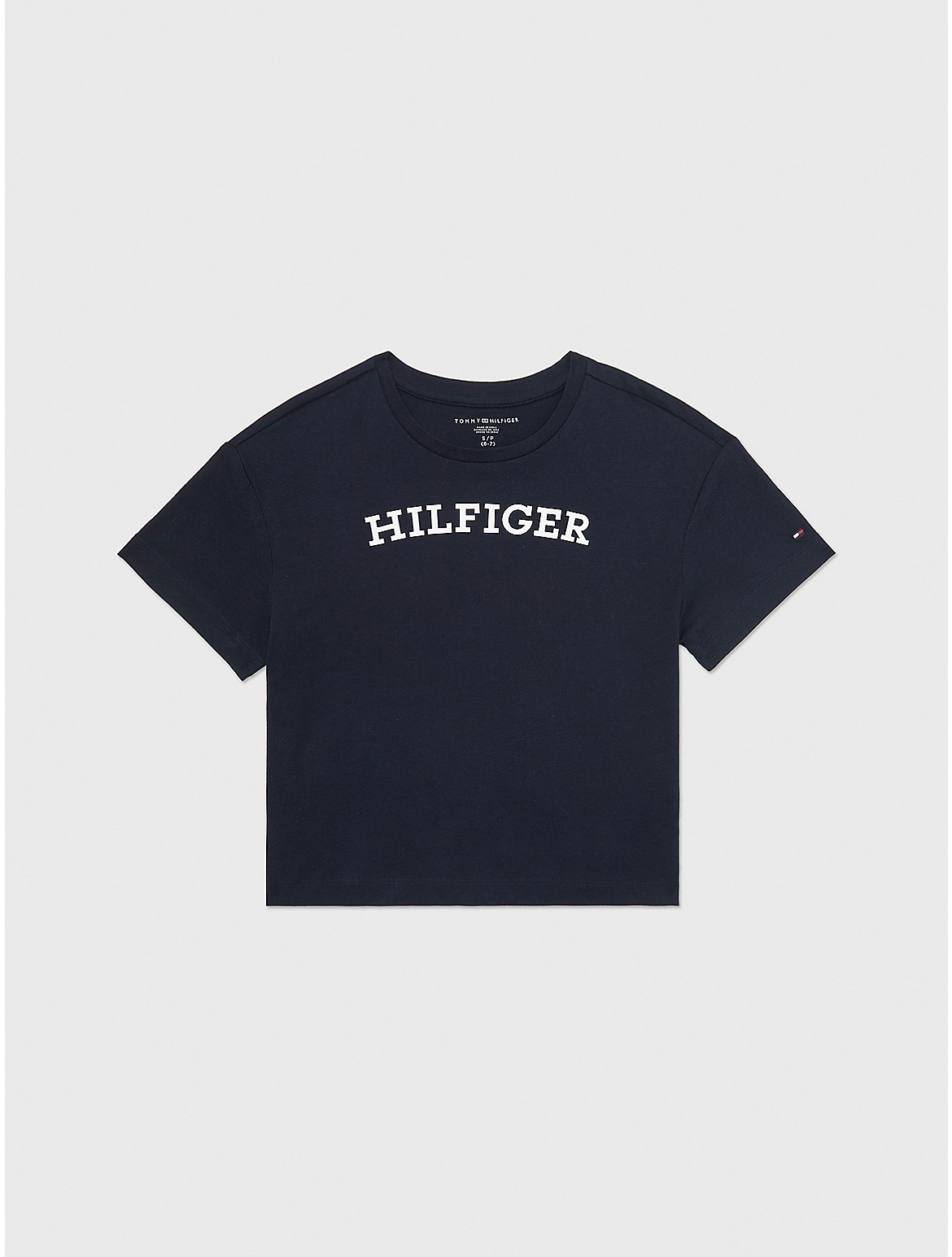 Tommy Hilfiger Girls' Kids' Monotype Logo T-Shirt - Blue - S