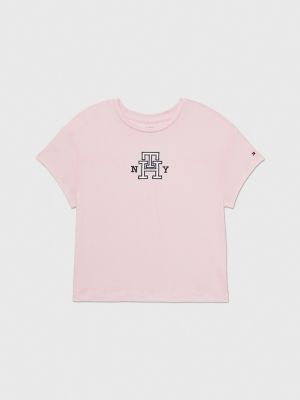 Kids Sateen Logo Applique T Shirt Tommy Hilfiger