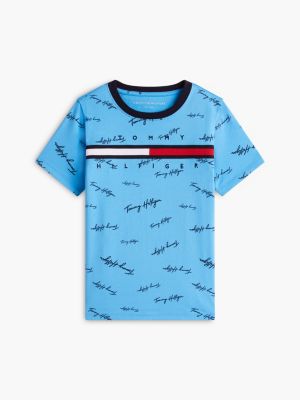 Детские футболки Tommy Hilfiger Kids' Allover Signature T-Shirt — фото 5