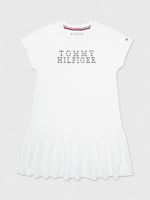 Kids Tommy Stripe Logo T Shirt Dress