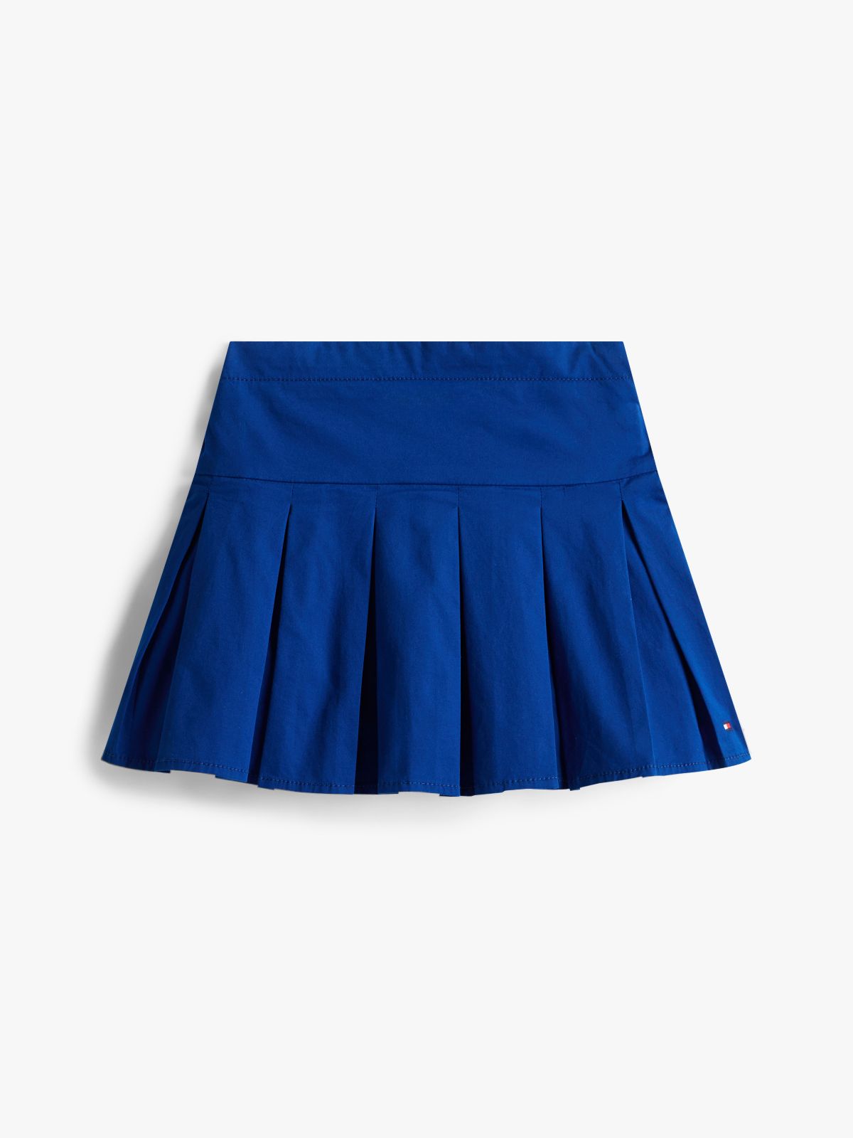 Kids' Solid Pleated Skirt — Anchor Blue