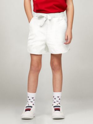 Kids' Tie-Waist Pull-On Short, Fresh White