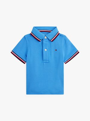 Babies' Tommy Wicking Polo, Copenhagen Blue