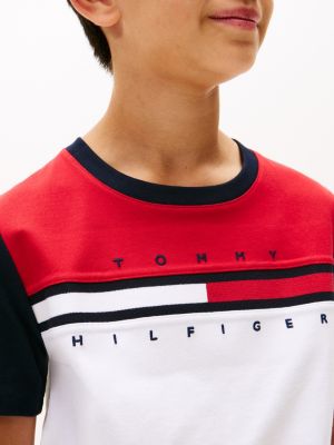 Kids' Colorblock Flag Stripe T-Shirt | Tommy Hilfiger