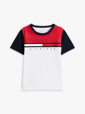 Tシャツ・カットソー No.0828 mix stripe half T (3color) Kids' Colorblock Flag Stripe T-Shirt | Tommy Hilfiger