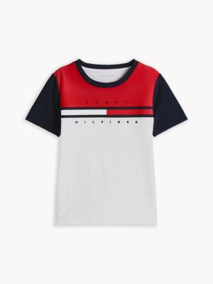 Kids' Colorblock Flag Stripe T-Shirt | Tommy Hilfiger